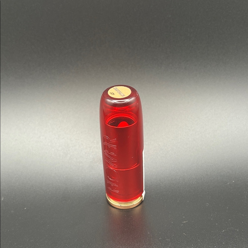 Red Lipstick in Transparent Red Case - Brand Flower